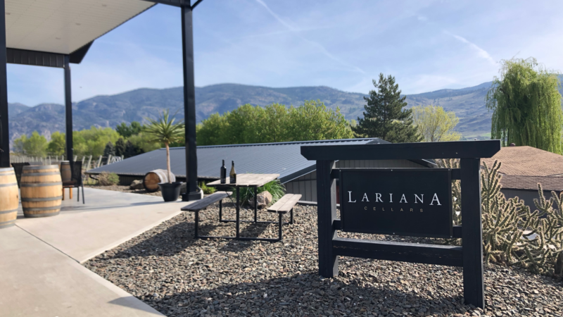 Lariana cellars sign bottles